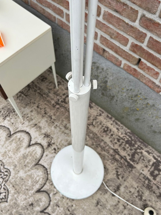 Image 1 of Lampadaire Vintage Blanc Space Age avec 4 Ampoules