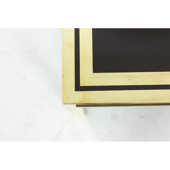 Image 1 of Paire de tables d'appoint vintage en laiton doré par Maison Iiwans, 1970