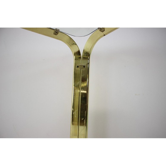 Image 1 of Table vintage en laiton et verre, Allemagne 1970