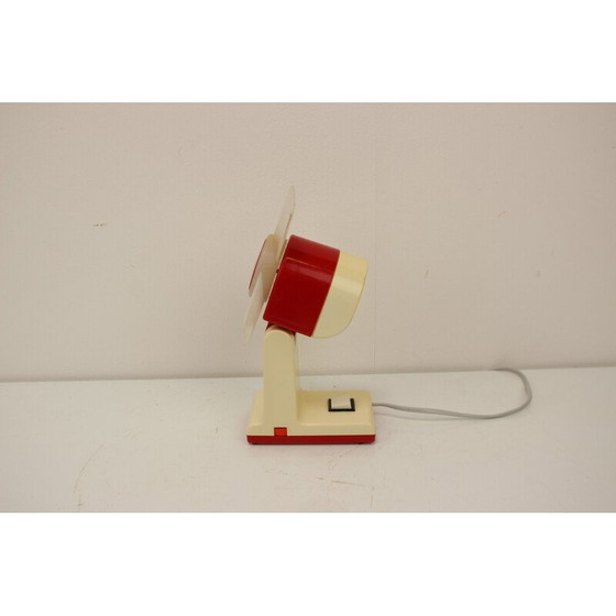 Image 1 of Ventilateur de table vintage en métal et plastique par Stroj Smalt, Tchécoslovaquie 1960