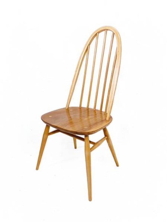Image 1 of Ercol Quaker Dining Chairs. Modèle 365. Ensemble de 4 chaises