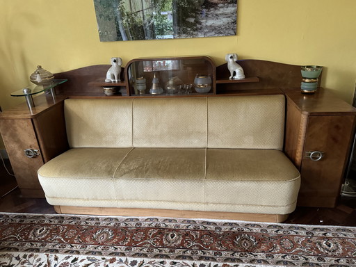 Banc d'angle confortable Art Deco Approx 1925