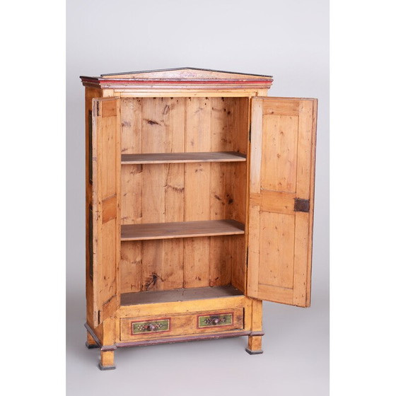 Image 1 of Armoire Biedermeier en épicéa, Tchécoslovaquie, années 1800