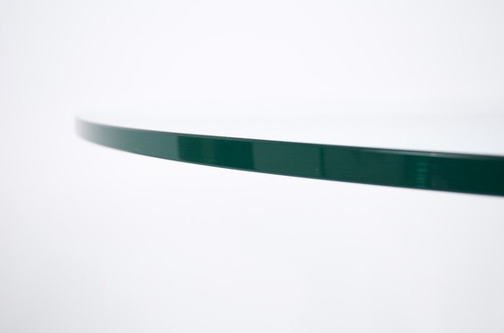 Image 1 of Table de salle à manger italienne en marbre, acier chromé et verre 70's