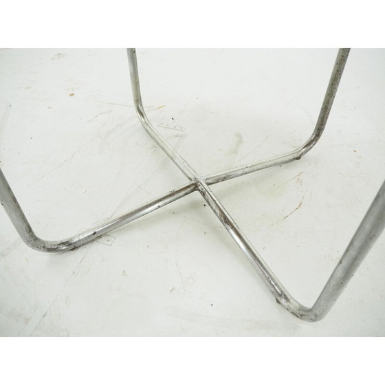 Image 1 of Table vintage Bauhaus chromée par Robert Slezak 1940s