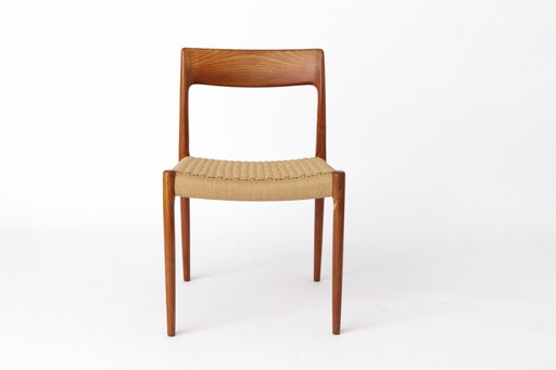 1 de 2 Chaise Niels Moller - Réparée, années 1950, Modèle 77, Teck danois