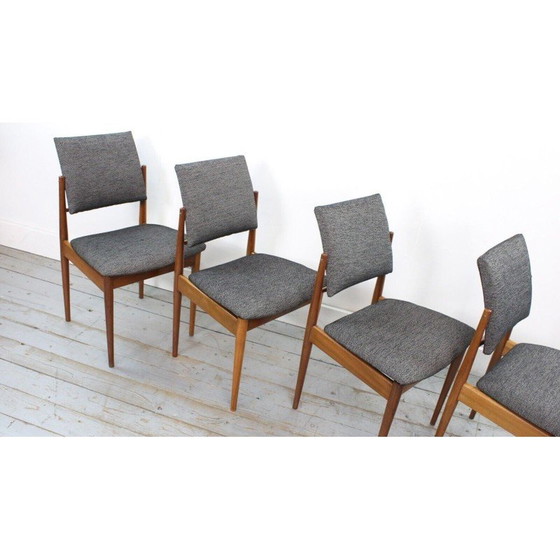 Image 1 of Ensemble de 4 chaises de salle à manger du milieu du siècle par Robert Heritage pour Archie Shine, années 1960