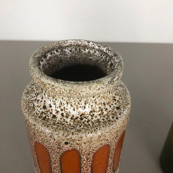 Image 1 of Ensemble de 3 vases en céramique vintage par Scheurich, Allemagne 1970