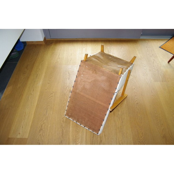 Image 1 of Chaise d'enfant vintage en bois et skaï, années 1950