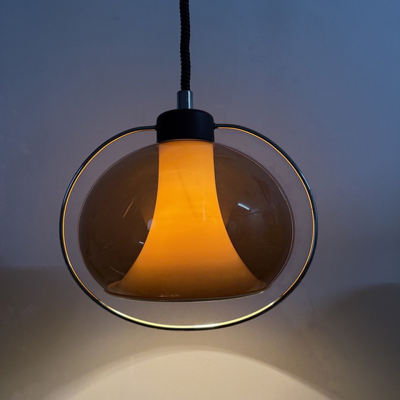 Image 1 of Lampe suspendue de l'ère spatiale Champignon Vintage 1970S