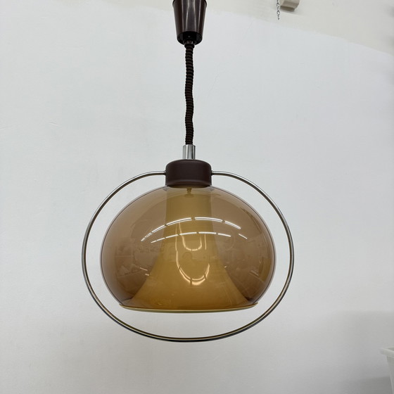Image 1 of Lampe suspendue de l'ère spatiale Champignon Vintage 1970S