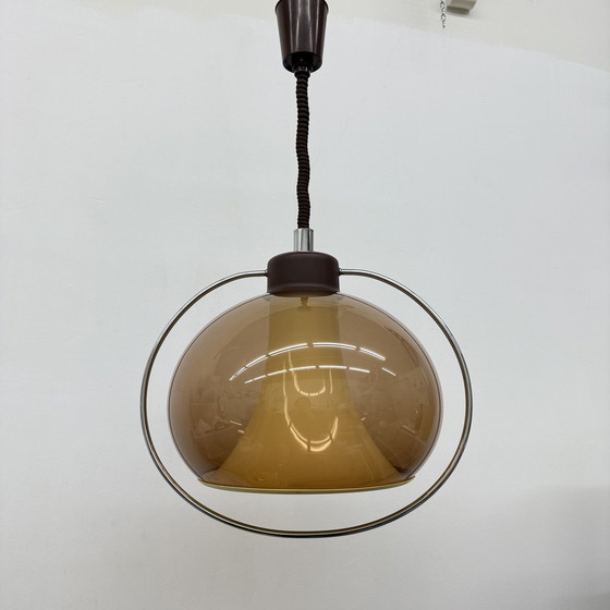 Image 1 of Lampe suspendue de l'ère spatiale Champignon Vintage 1970S
