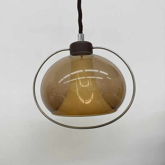 Image 1 of Lampe suspendue de l'ère spatiale Champignon Vintage 1970S