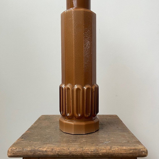 Image 1 of Paire de lampes de table en verre moulé Patron pour Luxus, Suède, années 1960