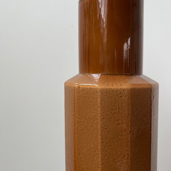 Image 1 of Paire de lampes de table en verre moulé Patron pour Luxus, Suède, années 1960