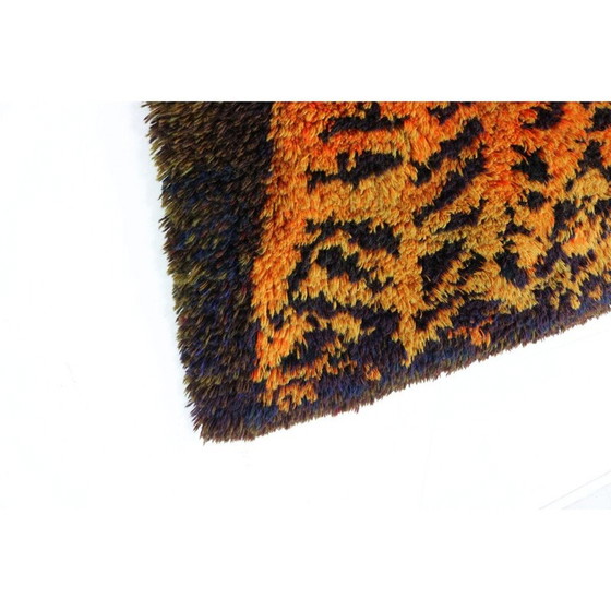 Image 1 of Tapis à baguette vintage par Ritva Puotila, 1960s