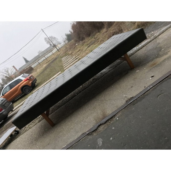 Image 1 of Lit de jour vintage en skaï vert, 1960