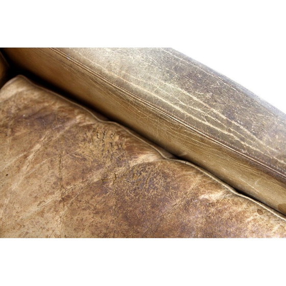 Image 1 of Fauteuil rotatif Minerva vintage en palissandre et cuir par Torbjørn Afdal, Suède 1960