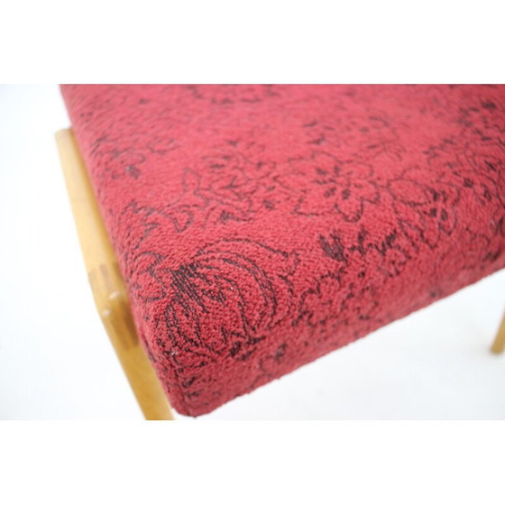 Image 1 of Tabouret vintage en bois de hêtre ,Tchécoslovaquie 1960s