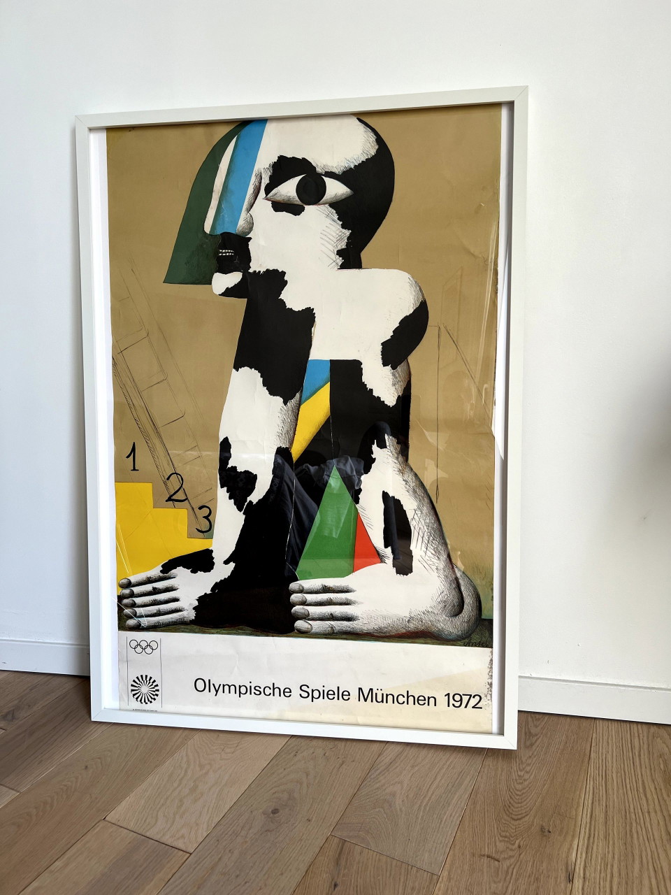 Affiche Plastifiée Jeux Olympiques Munich 1972 - Natation - Neuve