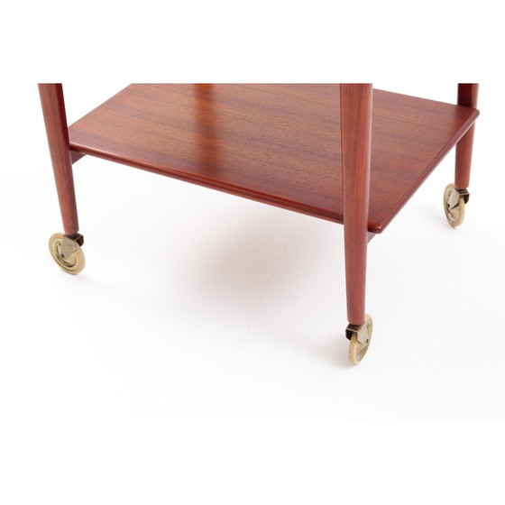 Image 1 of Chariot vintage en teck par Niels Otto Moller et J.L. Mollers, Danemark années 1960