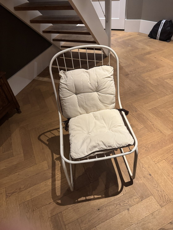 Image 1 of Chaise en acier blanc