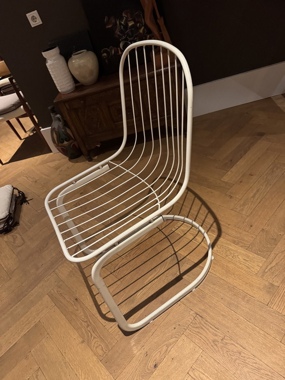 Image 1 of Chaise en acier blanc