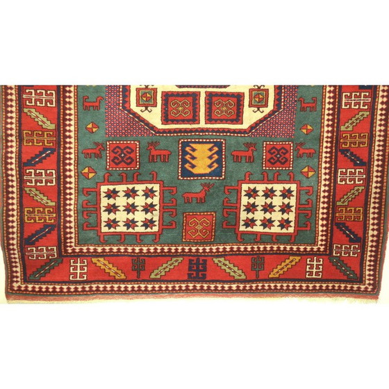 Image 1 of Tapis karachopf kazakh vintage à motifs géométriques, 1920-1930