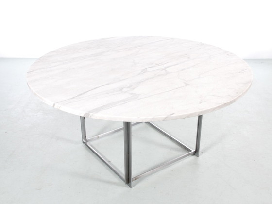 Image 1 of Table De Repas Scandinave Pk-54 Avec Ses Rallonges De Poul Kjaerholm Pour E. Kold Christensen. Edition Originale