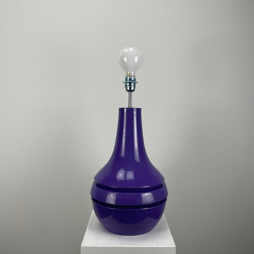 Lampadaire et plafonnier en métal violet de Hollande 1970