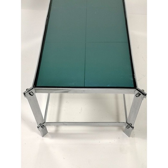Image 1 of Table basse vintage en acier chromé faite à la main, 1960