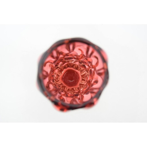 Vase en verre vintage par Pavel Hlava pour Crystalex Nový Bor, Tchécoslovaquie 1970