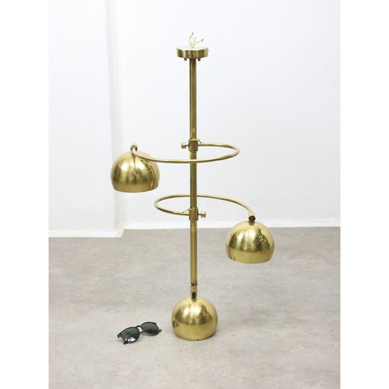 Image 1 of Lustre vintage en laiton, Italie 1960