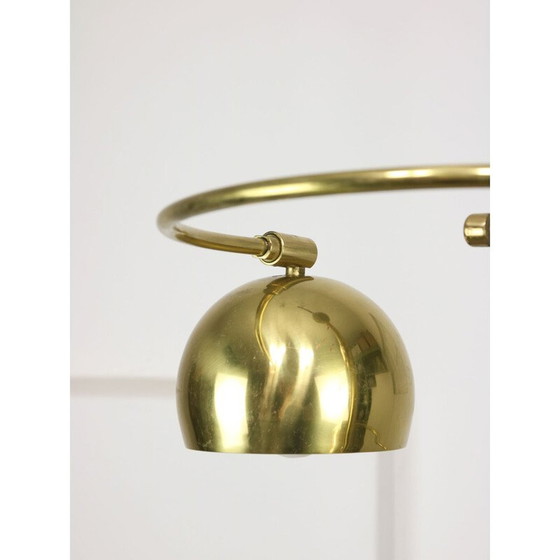 Image 1 of Lustre vintage en laiton, Italie 1960