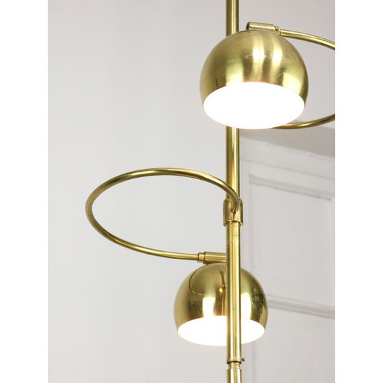 Image 1 of Lustre vintage en laiton, Italie 1960