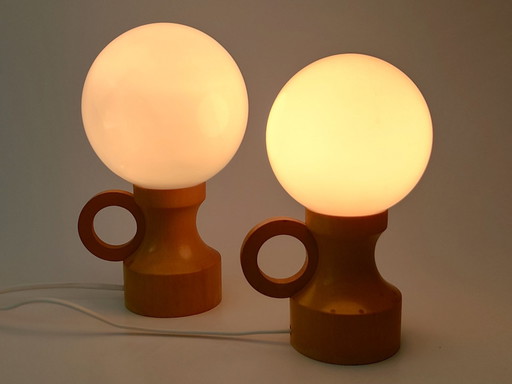 Set de lampes de table Scandinave 60s-70s