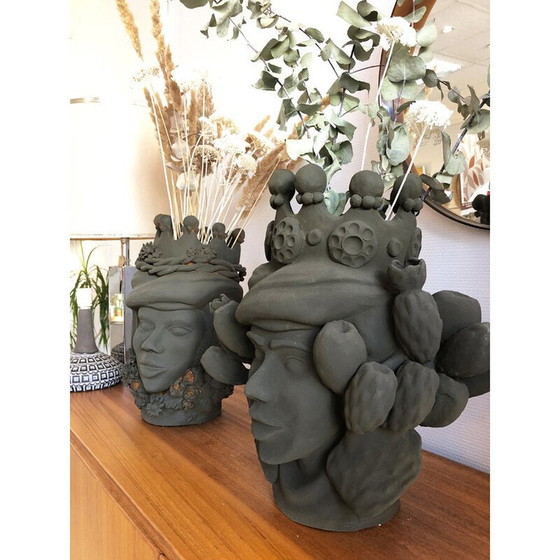 Image 1 of Vase vintage en terre cuite de Stefania Boemi, Sicile 2010s