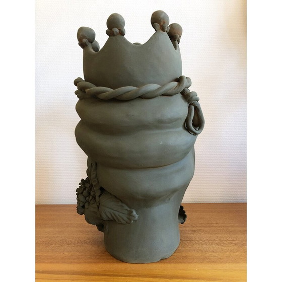 Image 1 of Vase vintage en terre cuite de Stefania Boemi, Sicile 2010s