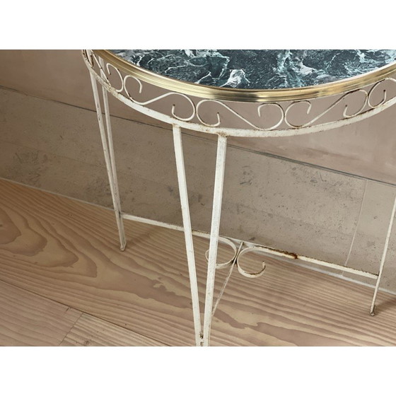 Image 1 of Table console vintage en faux marbre
