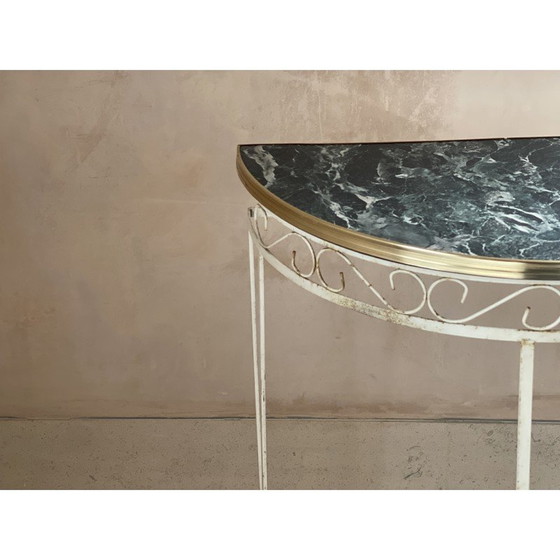 Image 1 of Table console vintage en faux marbre