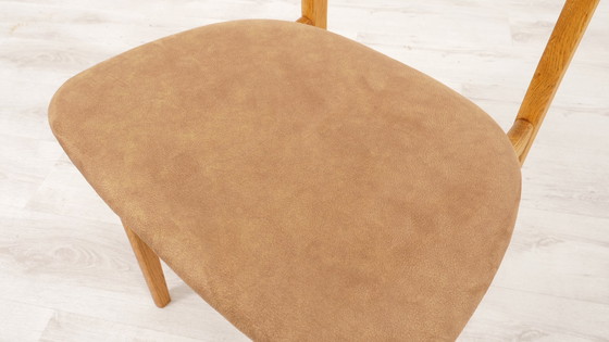 Image 1 of 6 X Chaises de salle à manger Danish Design Teck Reupholstered