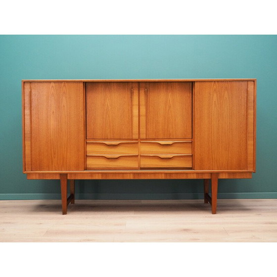 Image 1 of Buffet haut vintage en placage de teck, Danemark 1960