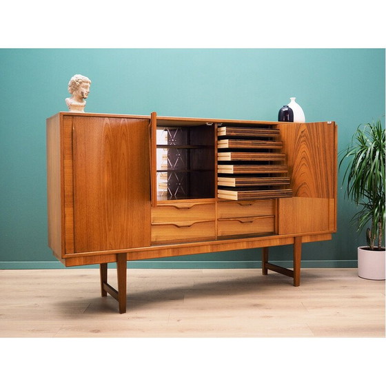 Image 1 of Buffet haut vintage en placage de teck, Danemark 1960