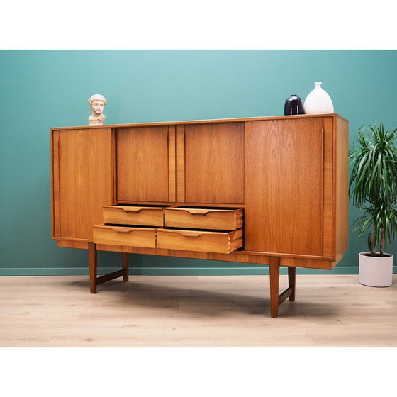 Image 1 of Buffet haut vintage en placage de teck, Danemark 1960