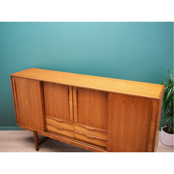 Image 1 of Buffet haut vintage en placage de teck, Danemark 1960