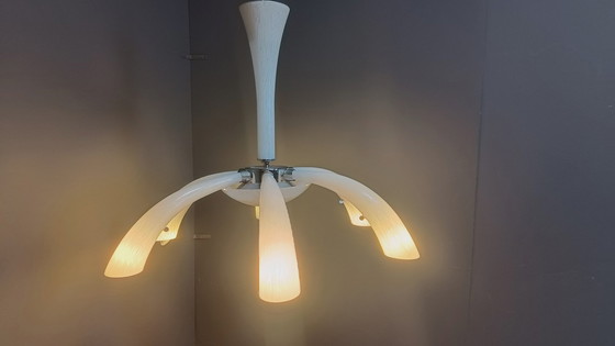 Image 1 of Lustre en verre de Murano du Mid Century, 1970S