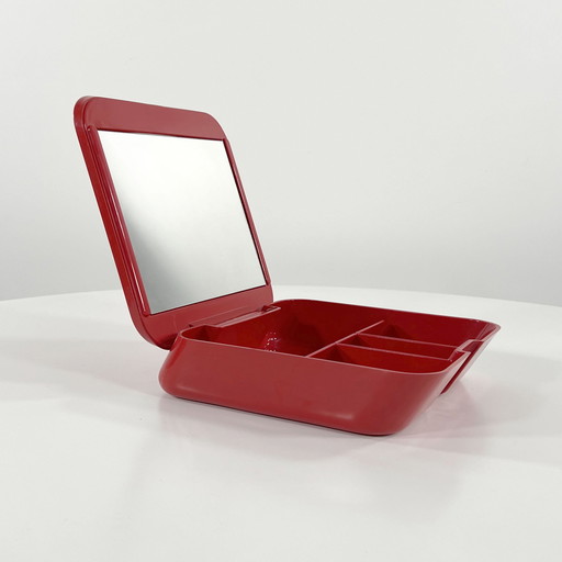 Vanity Box rouge de Makio Hasuike pour Gedy, 1970S