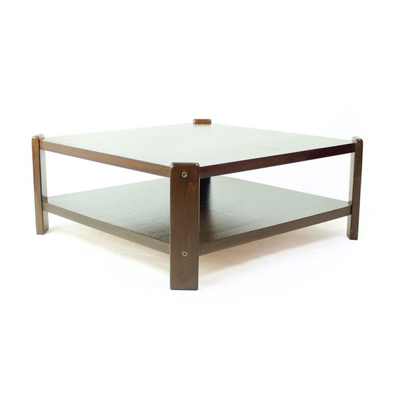 Image 1 of Table basse vintage en hêtre par Hikor Pisek, Tchécoslovaquie 1980