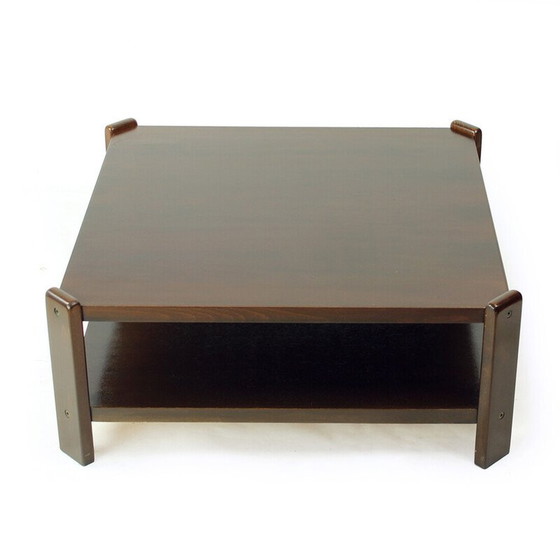 Image 1 of Table basse vintage en hêtre par Hikor Pisek, Tchécoslovaquie 1980