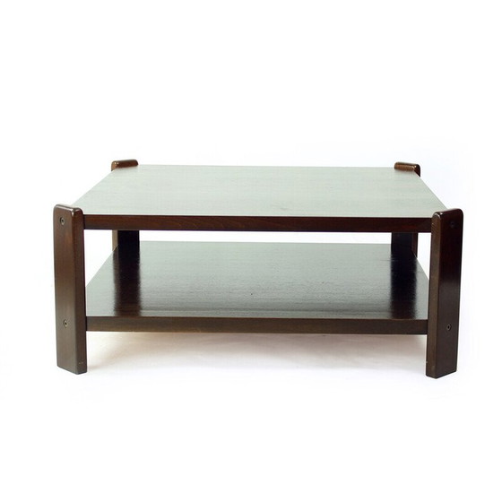 Image 1 of Table basse vintage en hêtre par Hikor Pisek, Tchécoslovaquie 1980